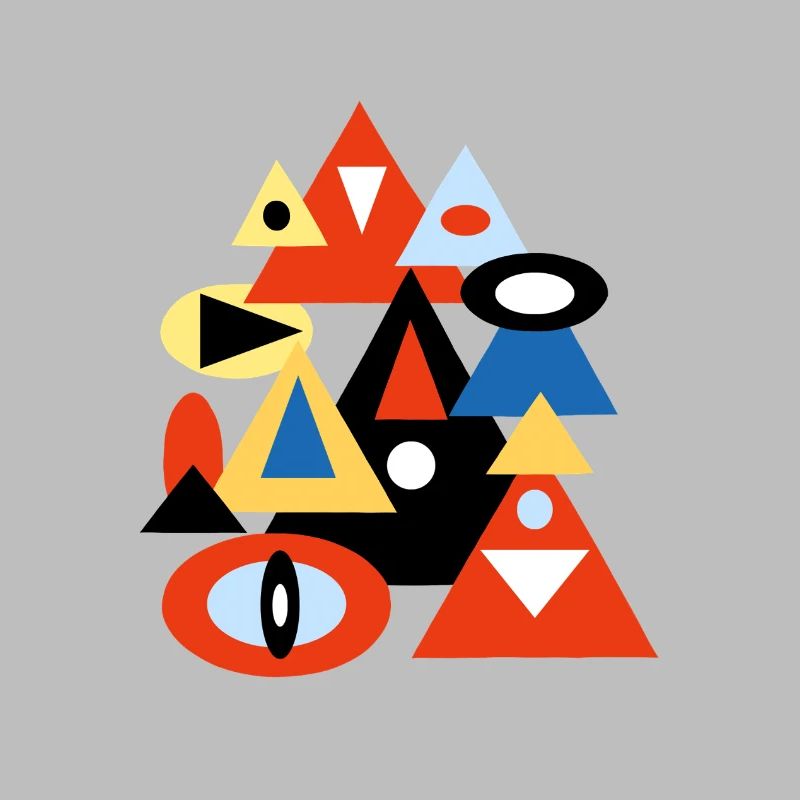 Geometric Abstract Pyramid Design