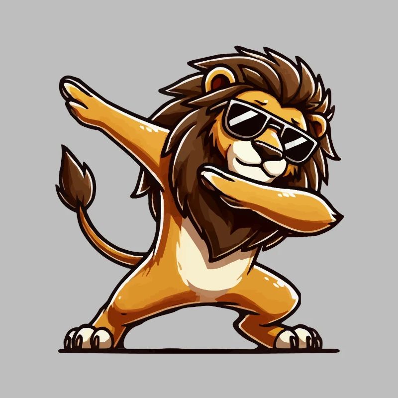 Lion Comic Dabbing