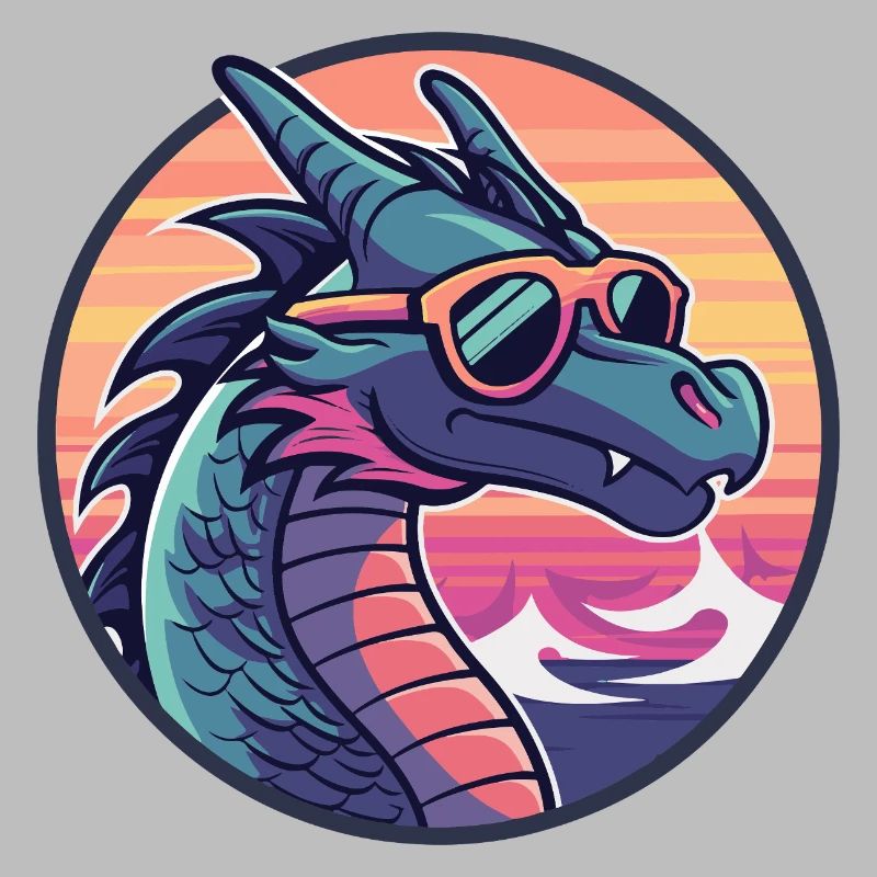 Drache Cool Comic