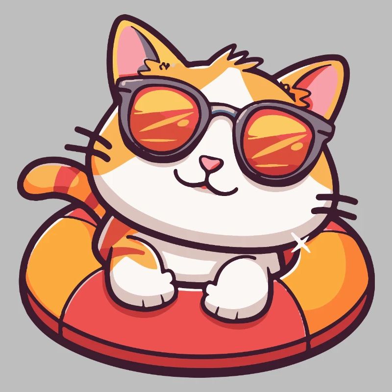 Chat Bande Dessinée Cool