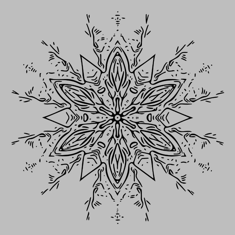 Mandala Flower Pattern Lines Forme abstraite
