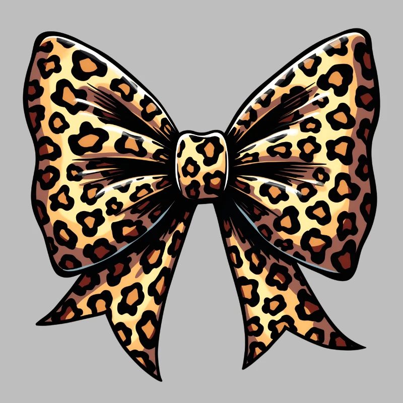 GROSSE SCHLEIFE MIT LEOPARD-TREND