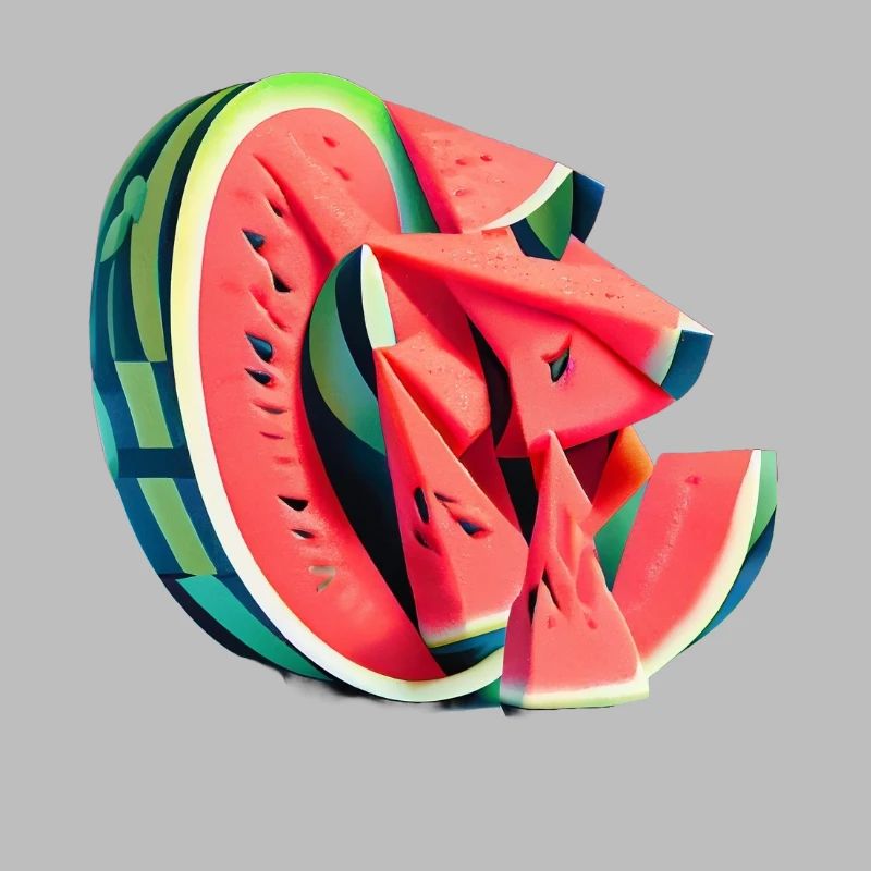 Pastèque en morceaux