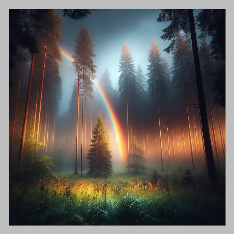 Regenbogen Wald