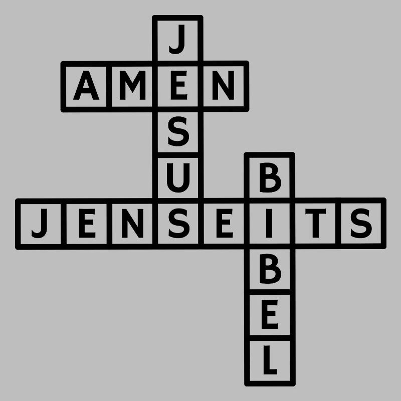 Conception de puzzle de mots croisés Jésus