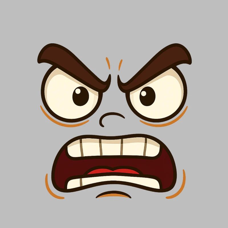 Böse oder Verärgert? Jedenfalls markantes Gesicht