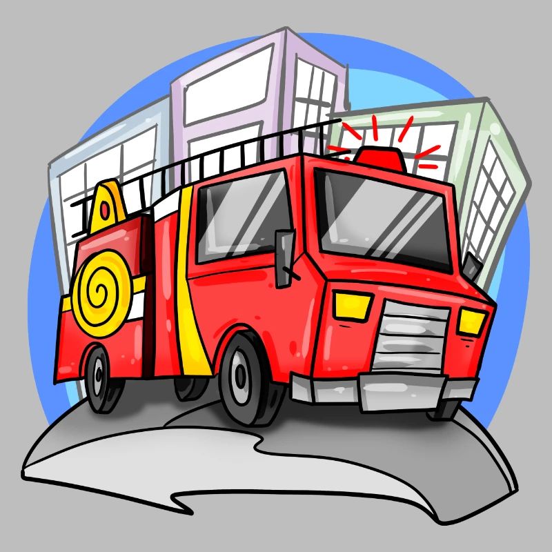 Fire brigade fire engine