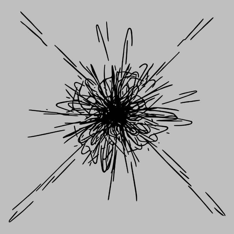 Motif de lignes d’explosion de mandala