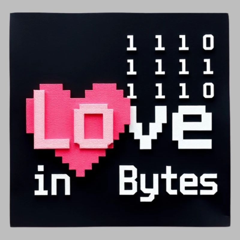 Liebe in Bytes Pixel Art