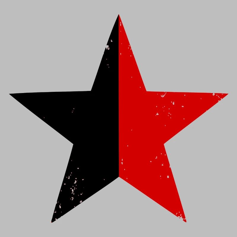 Black-red star