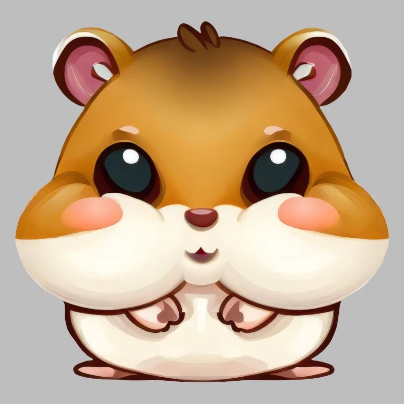 Joues de hamster mignonnes