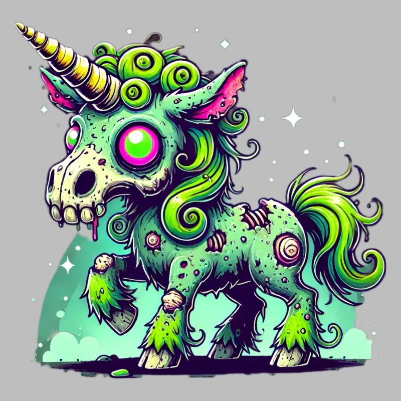 Zombie Einhorn, Zombiecorn, Einhorn, Horror