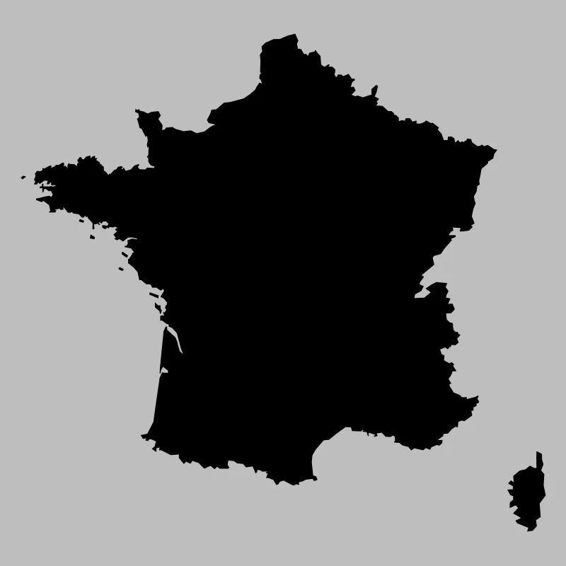 France Flag Map
