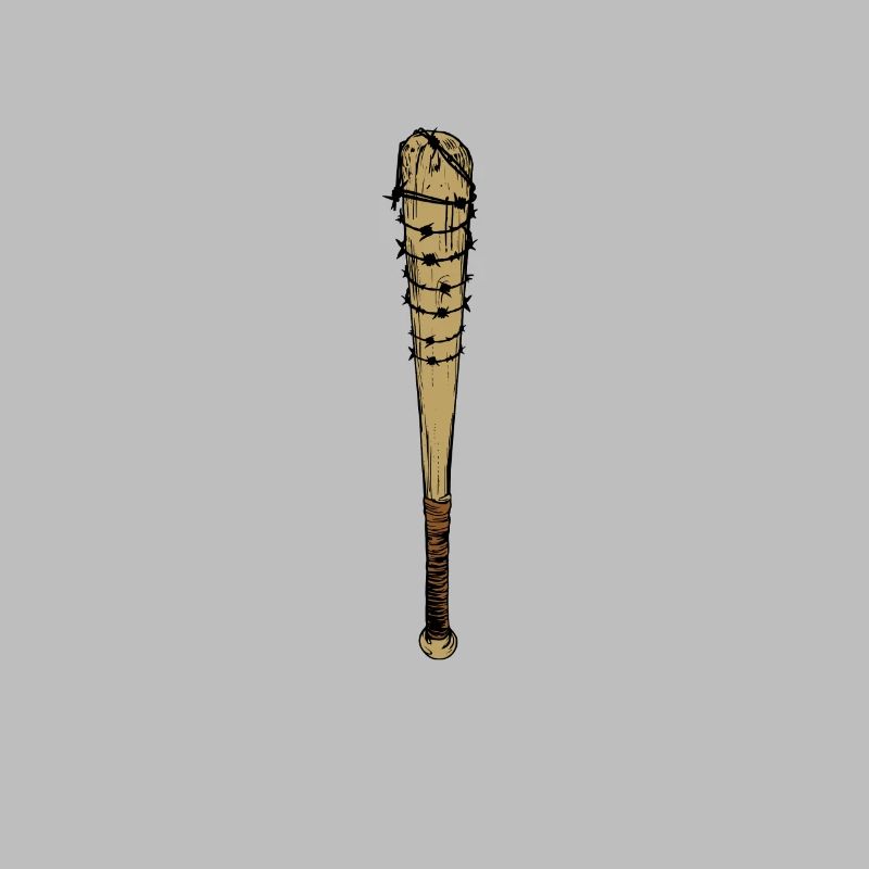 Baseball bat barbed wire
