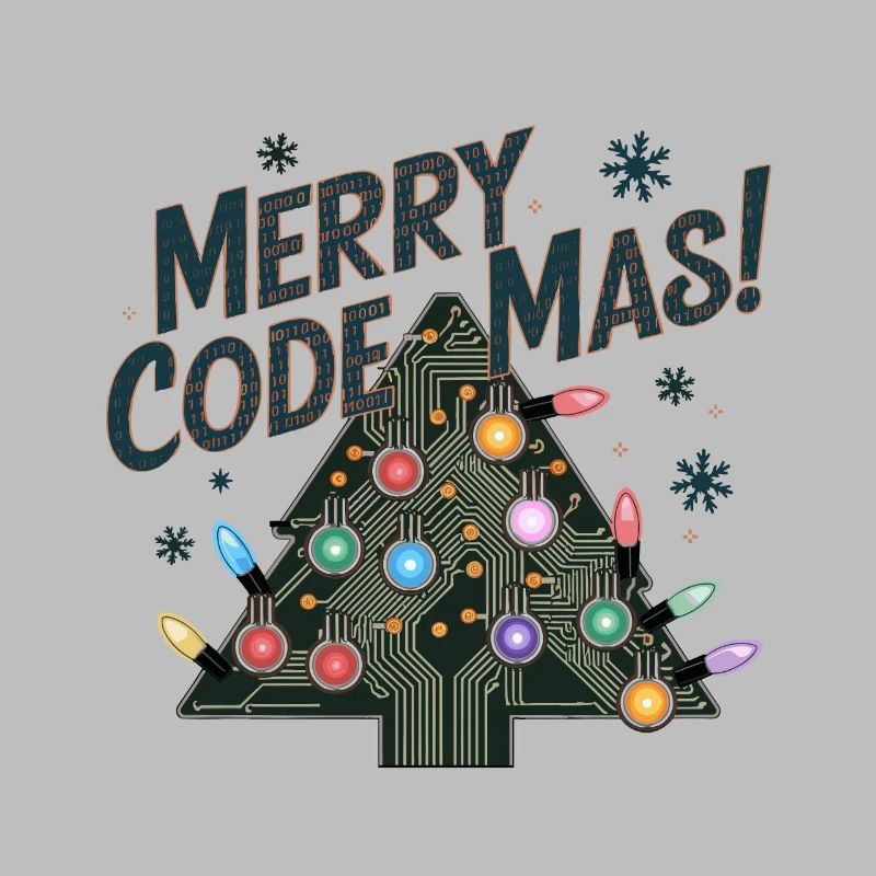 Christmas Merry Code Mas Festive Holidays