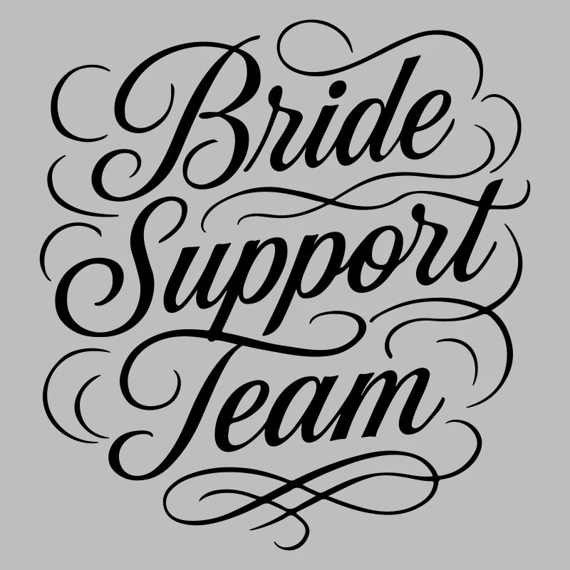 Bride Support Team Wedding