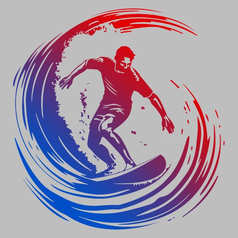 Surfer Silhouette Bunt