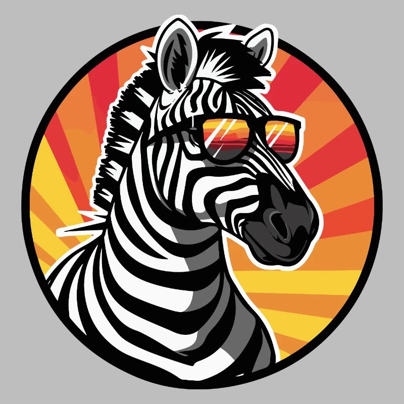 Zebra Comic Cool Sommer
