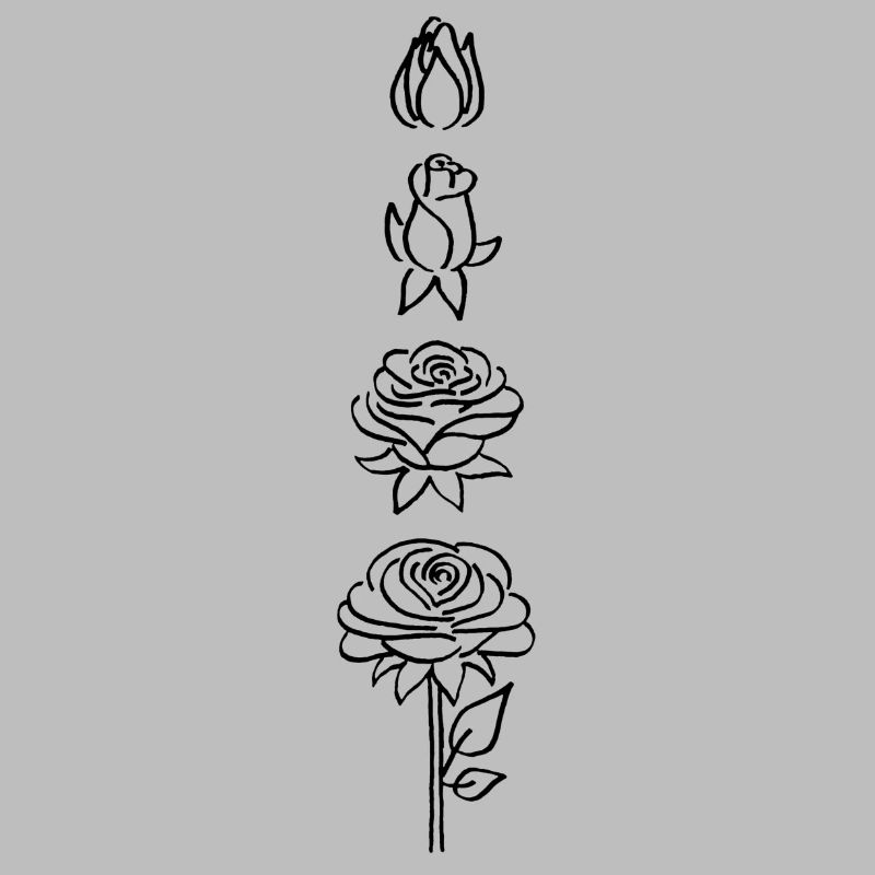 éclosion d'une fleur noire