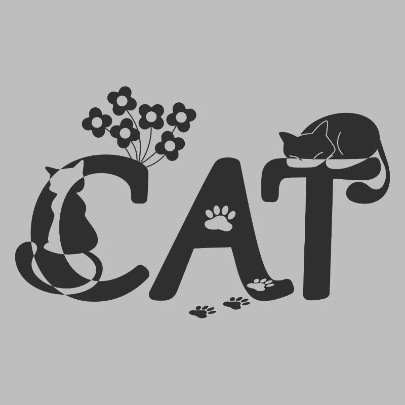 Chat avec chat (noir)