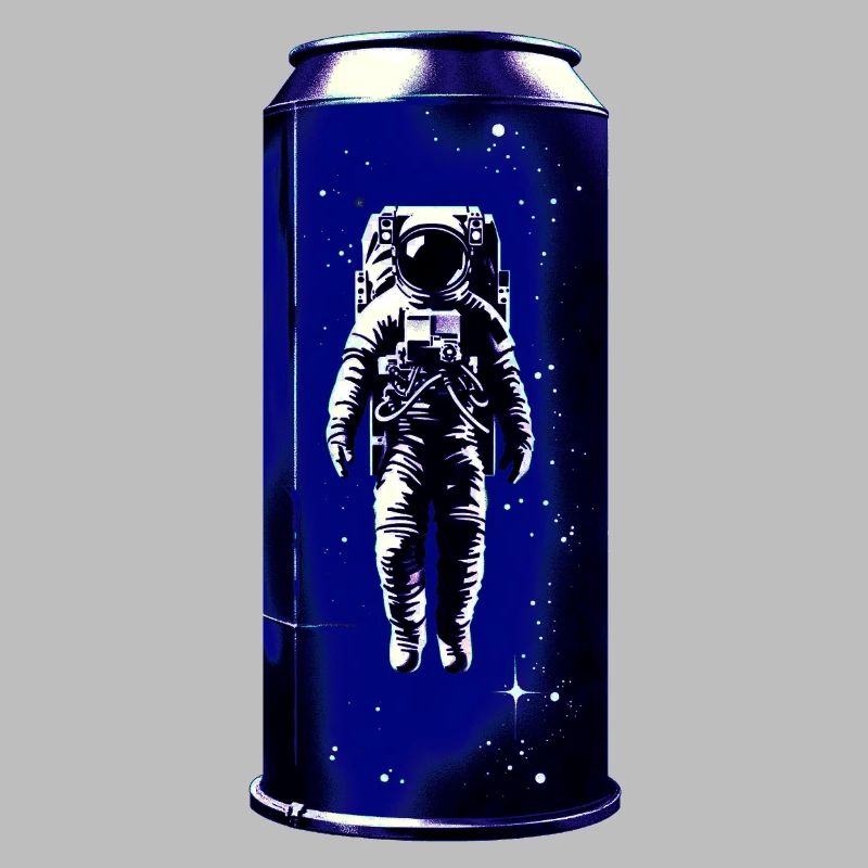 Astronaute dans une boîte