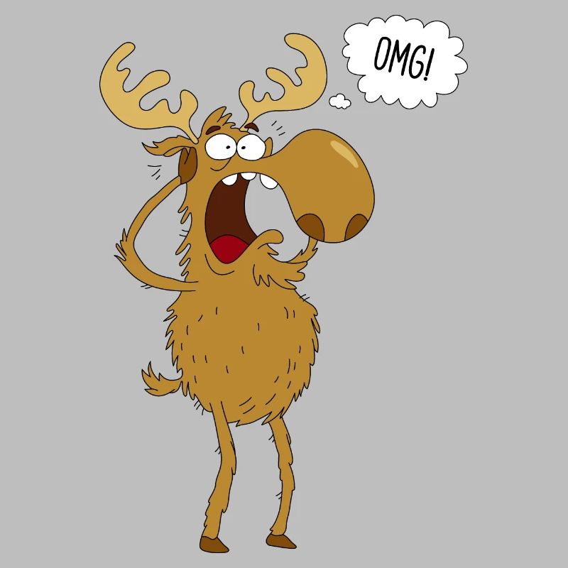 Frightened Moose