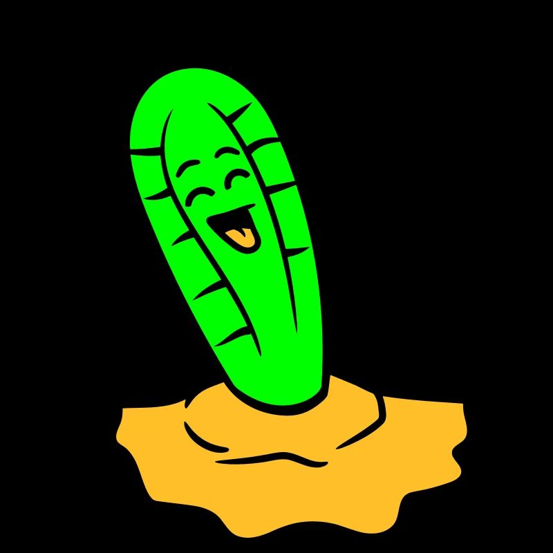 Cactus rieurs Cactus Visage Désert épineux