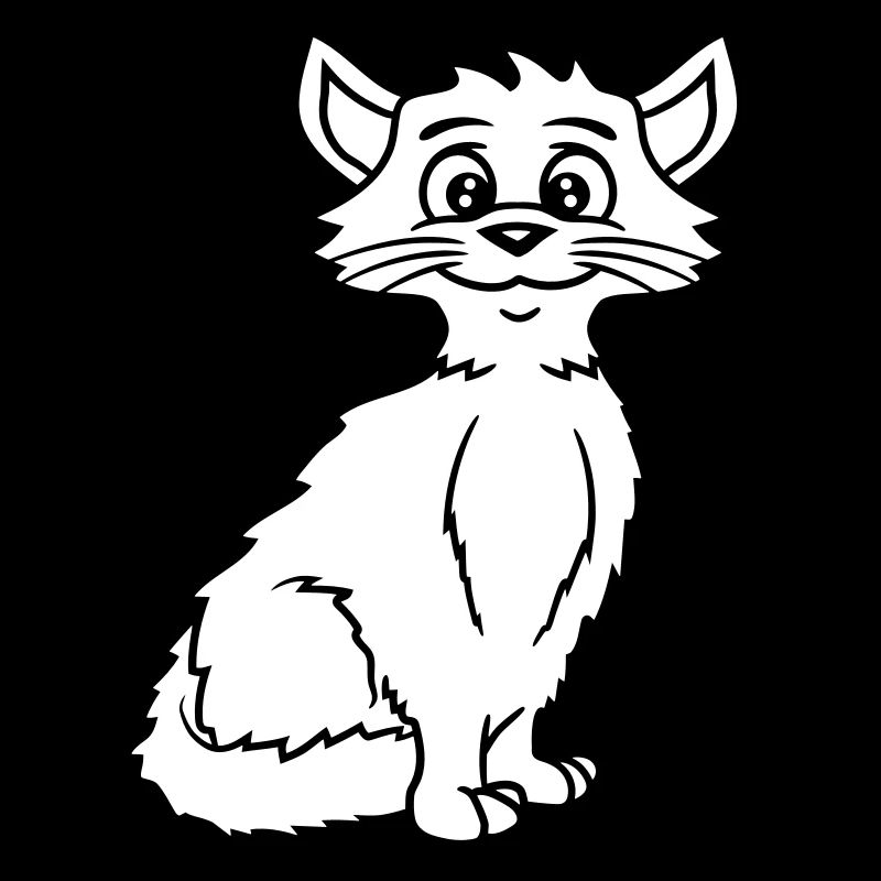 Jolie chatte Ayant l’air heureuse Joyeuse Souriante