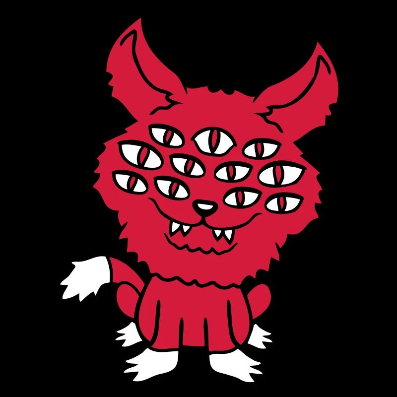 Cat Demon Many Eyes Devil Hell Evil Monster