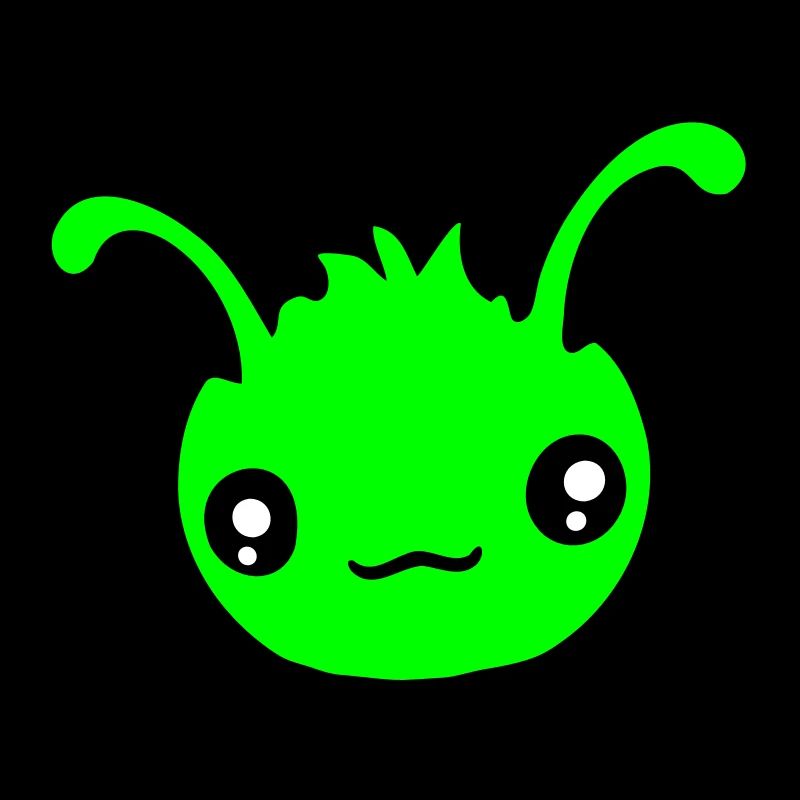 Chenille Alien Mignon Petit Monstre Sourire Heureux