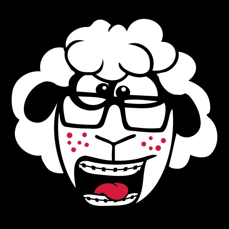 mouton nerd hornglasses fermoir lunettes geek smart