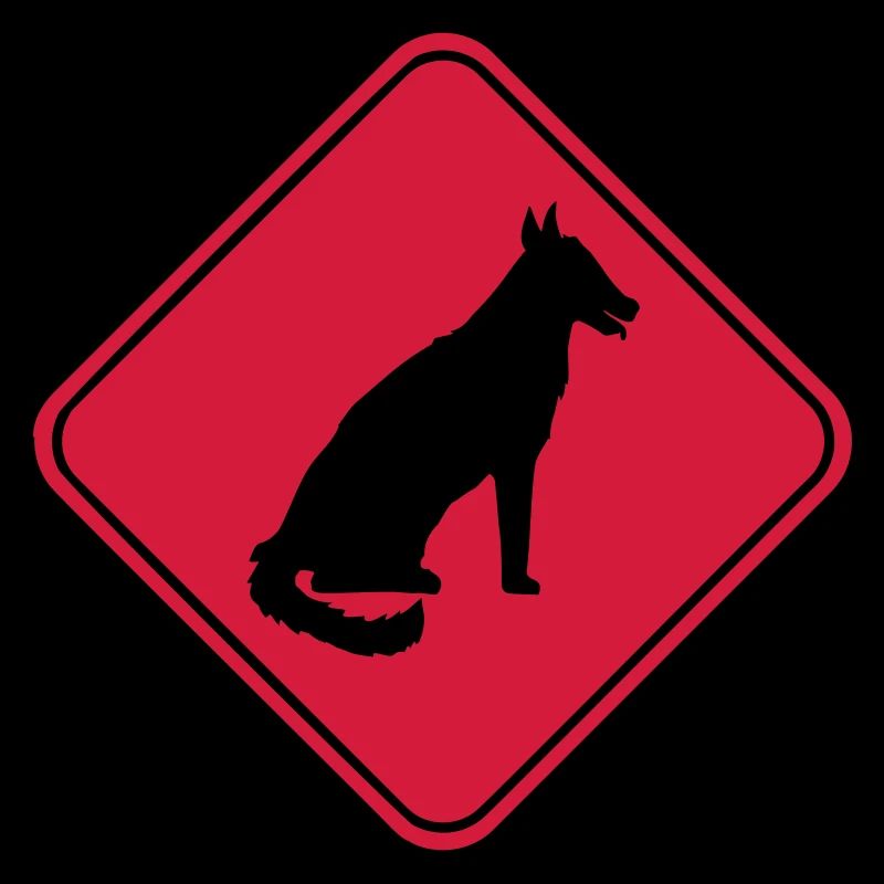 Dog Warning Sign Warning Note Danger Symbol