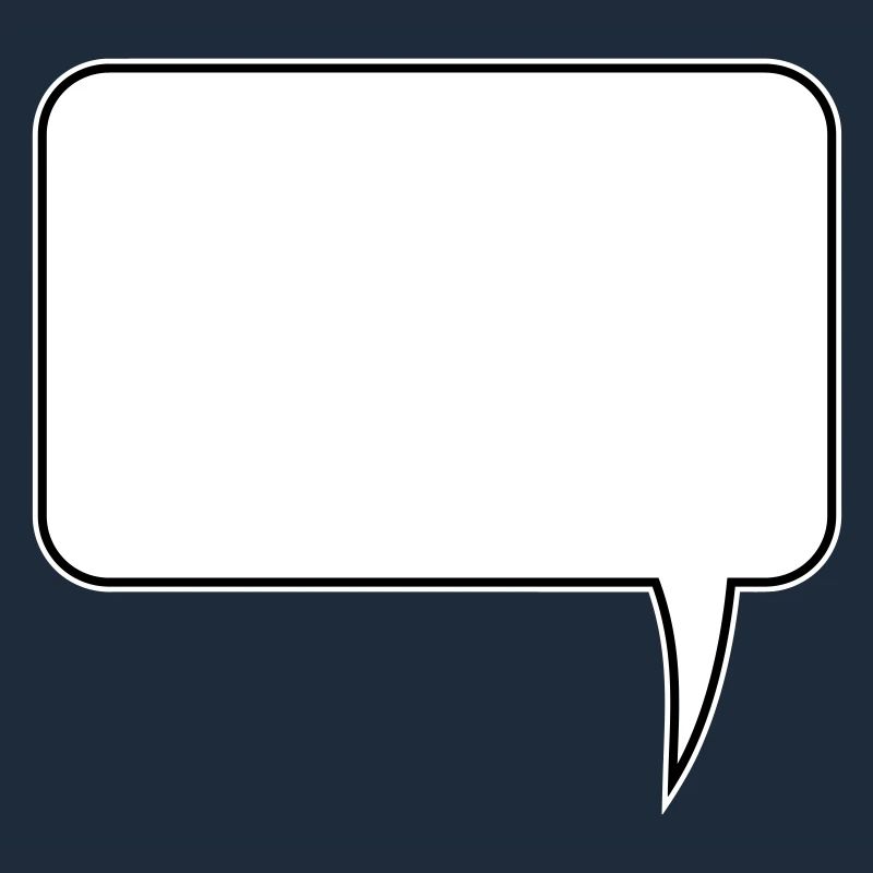 Speech bubble rectangle design