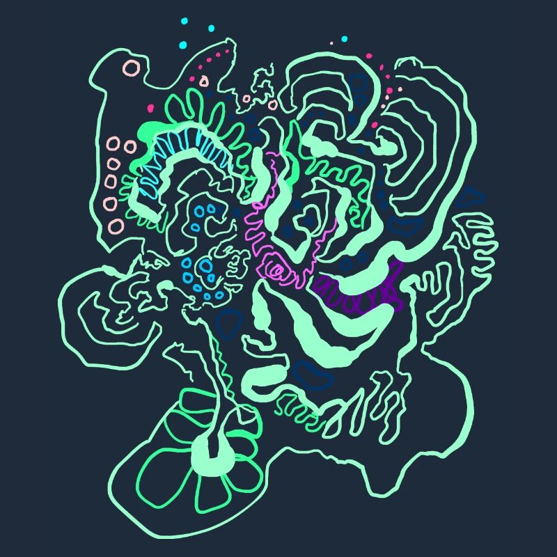 Coral Map / Floral Pattern