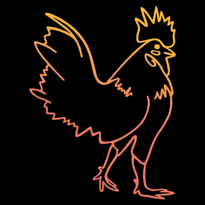 Illustration de coq de poule