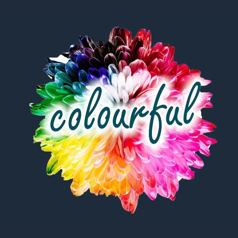 Regenbogenblume Farbexplosion