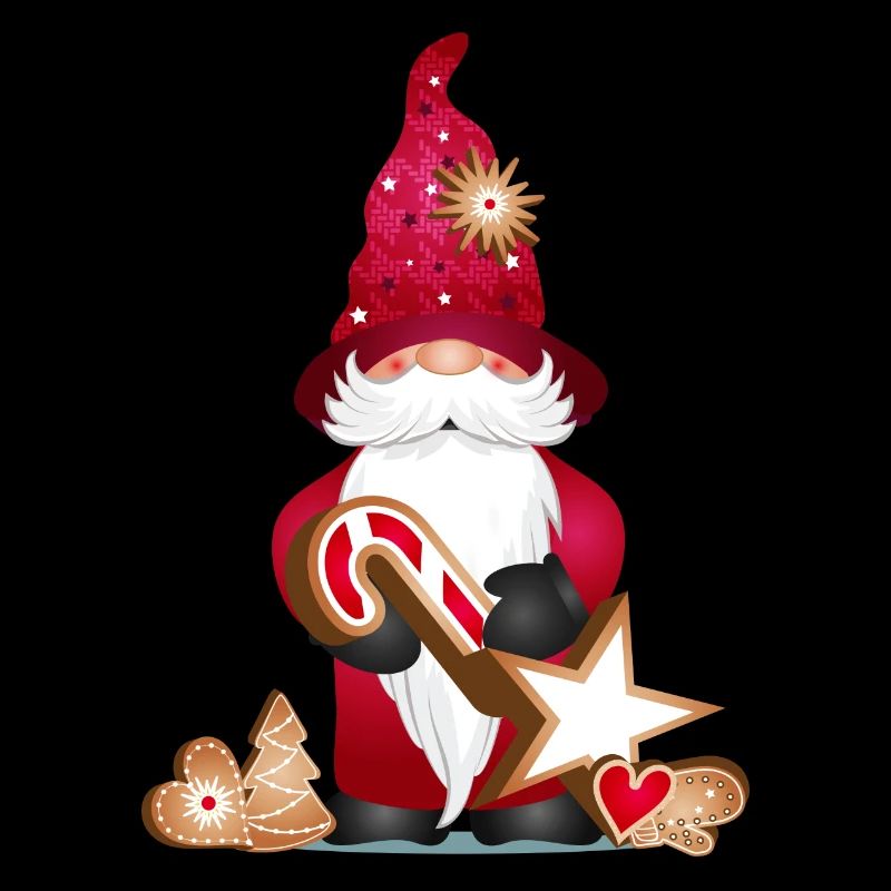 zauberhafter süßer Wichtel mit Weihnachtsplätzchen