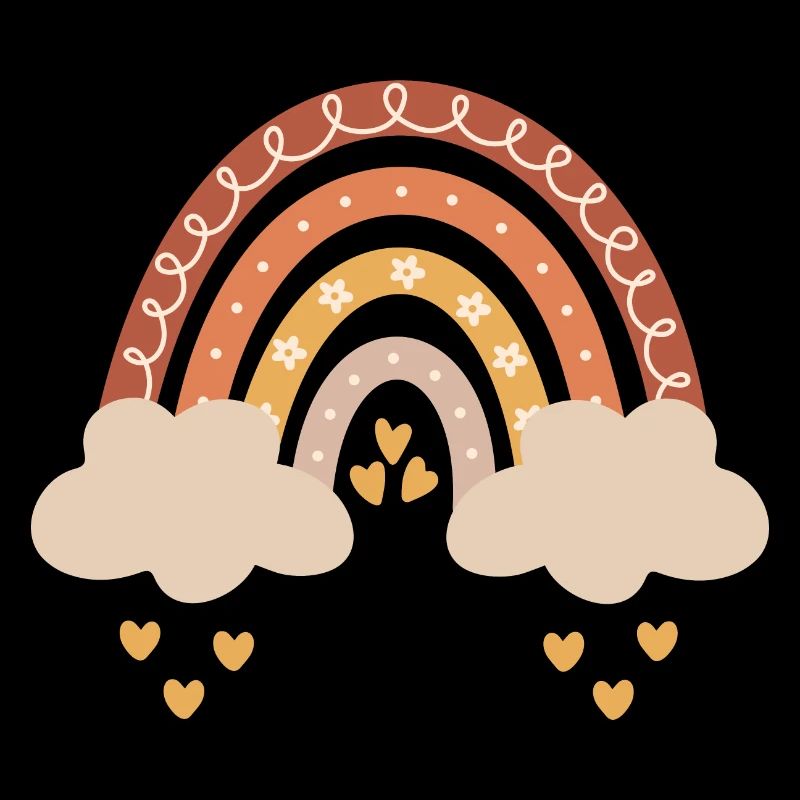 Boho arc-en-ciel tons naturels bébé bébé douche cadeau