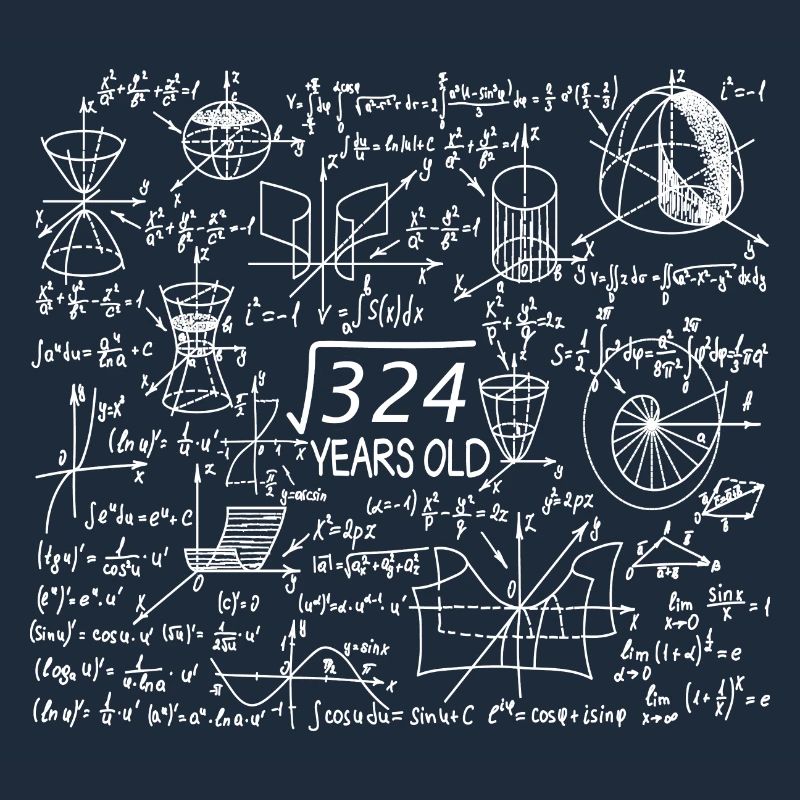 18th Birthday Math Math Student Mathefan