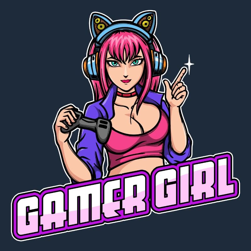 Gamer Königin Headset Controller Zocker