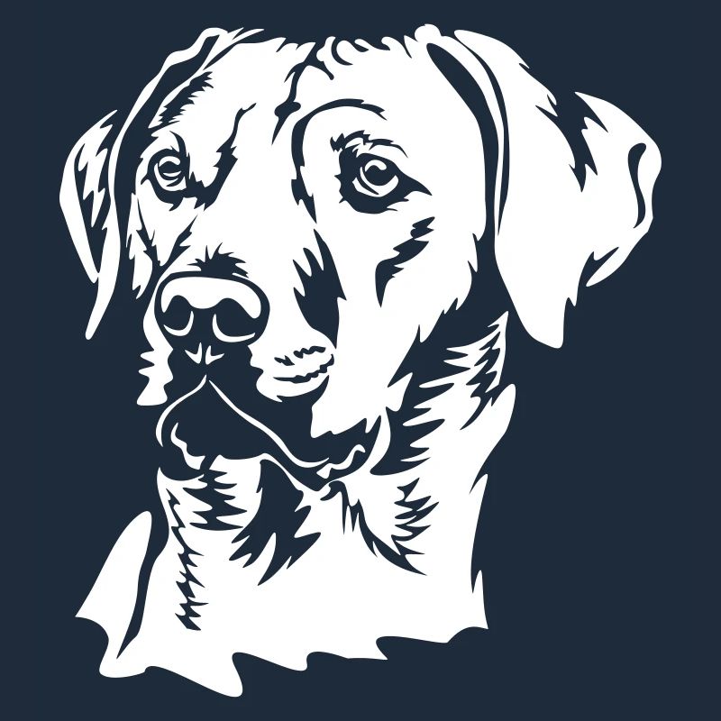 Rhodesian Ridgeback head "Black Edition"