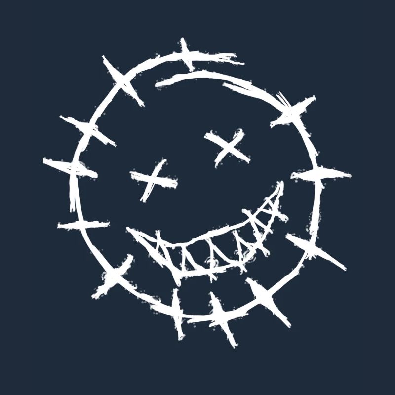 Smiley barbed wire face - barbed wire face