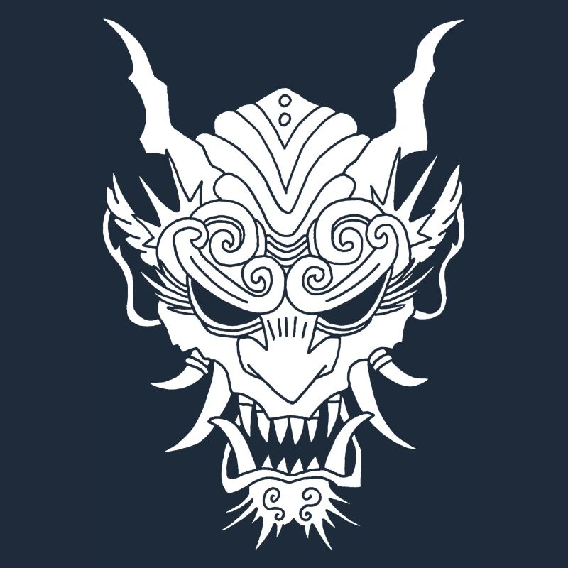 weißer Gothic-Dämon