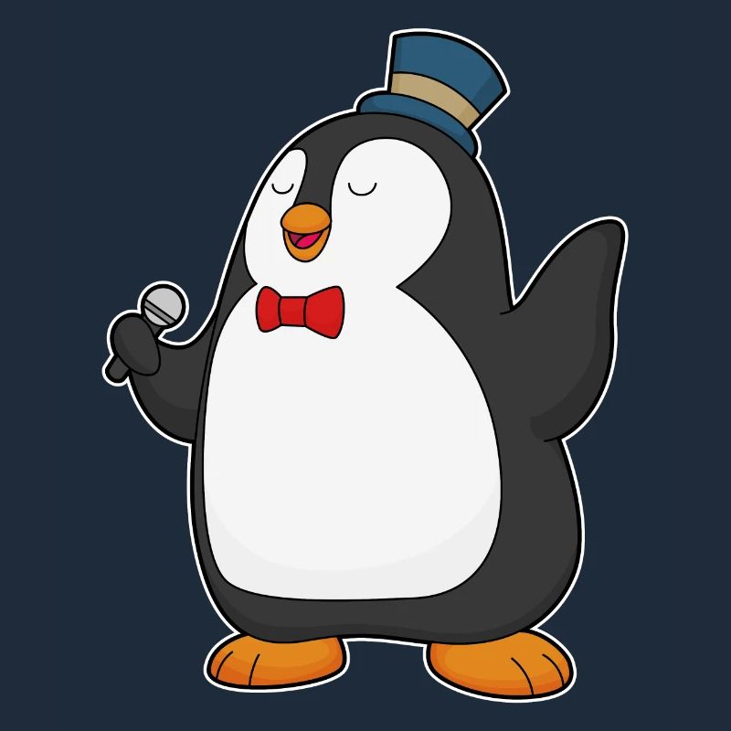 Chant du micro Penguin Singer