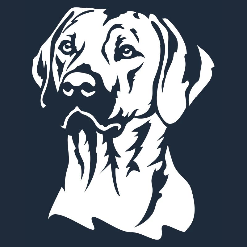 Rhodesian Ridgeback Head "Black Edition"
