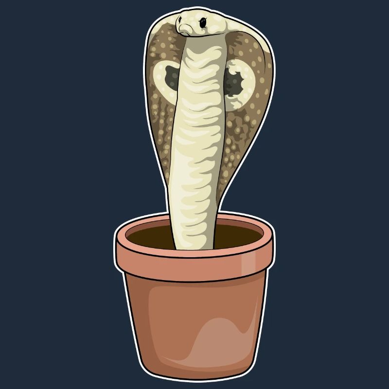 Pot de fleurs de serpent