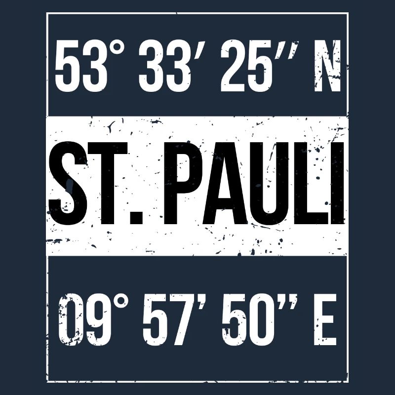 Coordinates St. Pauli Hamburg