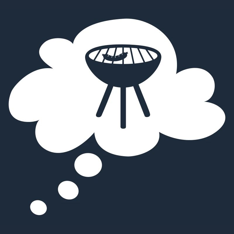Grill Cloud Thought Bubble Grilling Barbecue Party Fan Fun