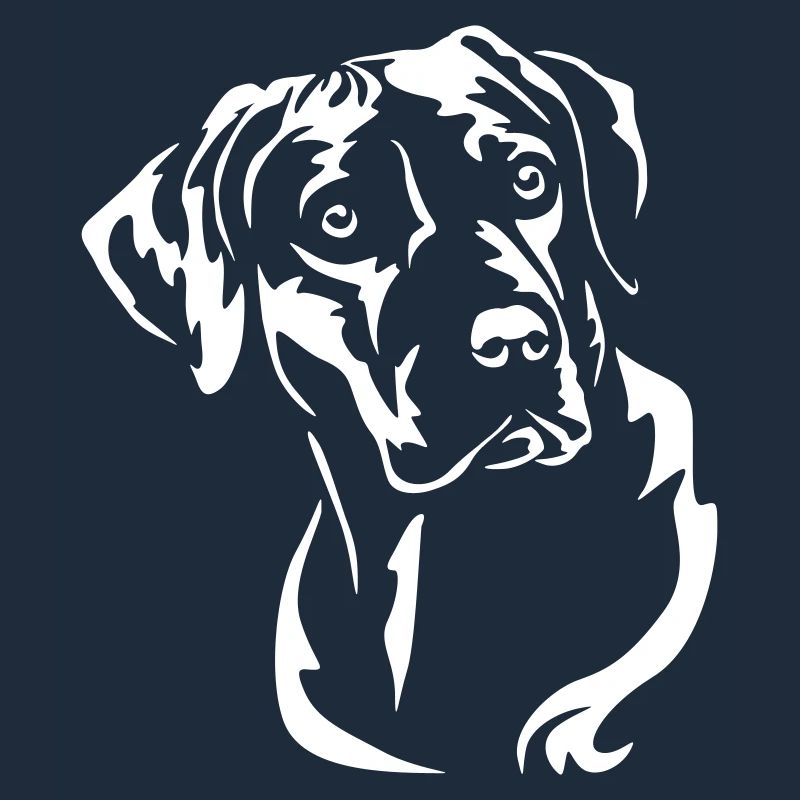 Rhodesian Ridgeback Kopf "Black Edition"