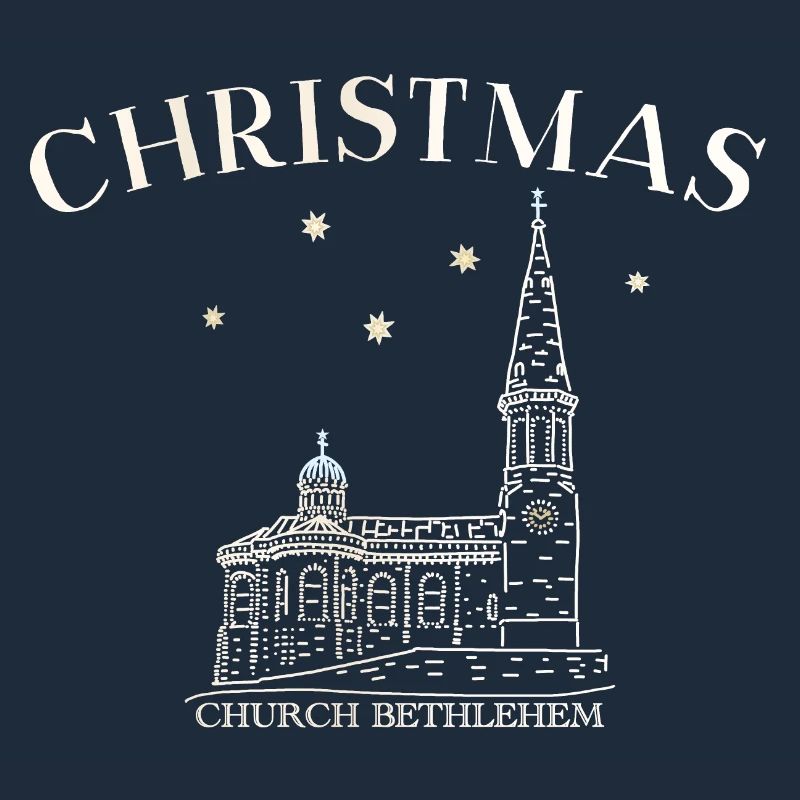 Weihnachtskirche Bethlehem Zeichnung